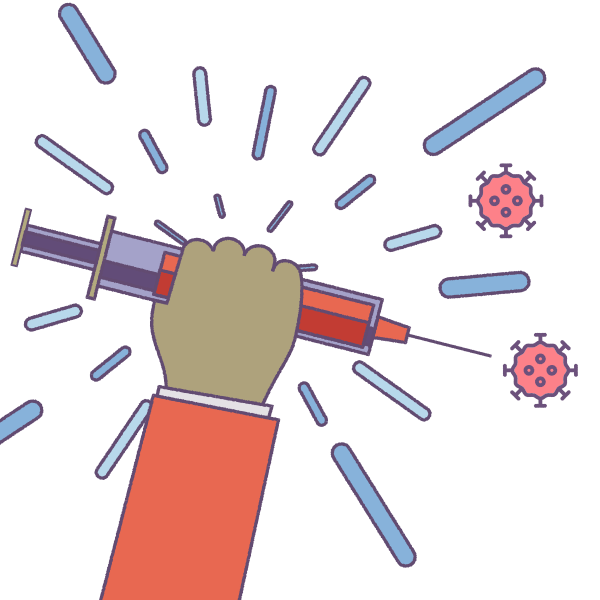 Illustration of COVID vaccine