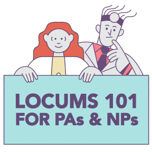 Illustration of locum locum tenens for PAs and NPs