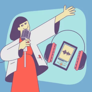 Illustration top 6 podcasts
