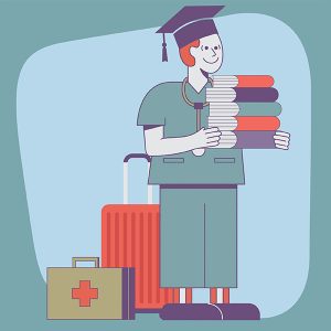 Illustration - from locum tenens to residency