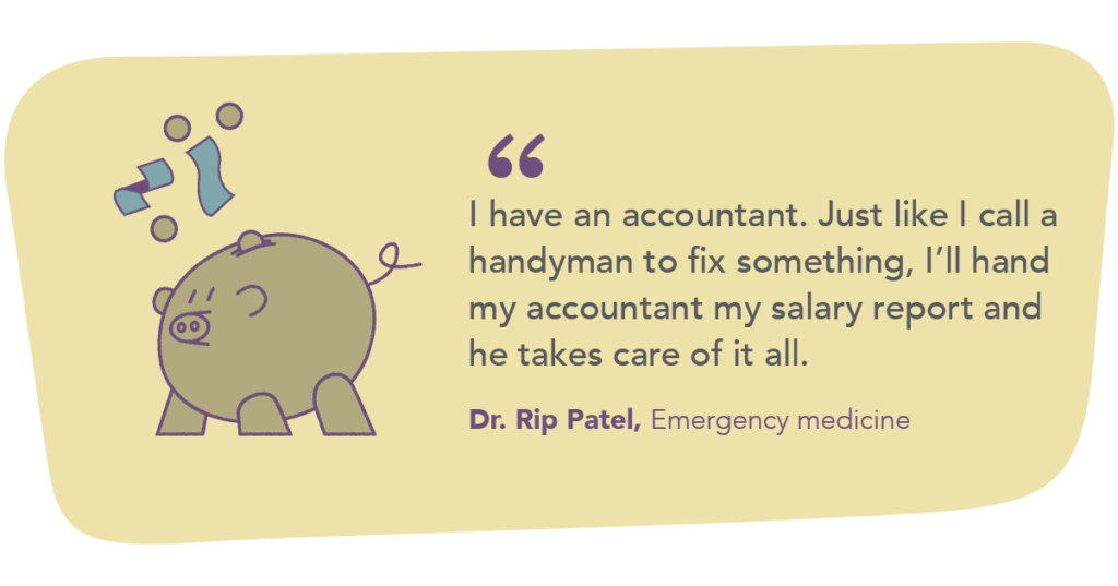 Illustration - Dr Patel accountant quote