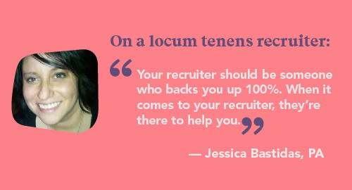 Jessica Bastidas quote on recruiters