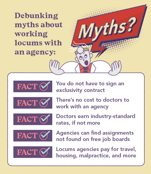 Infographic - debunking myths about working with an agency