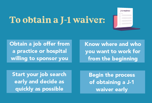 infographic about how foreign-born physicians can obtain a J-1 waiver